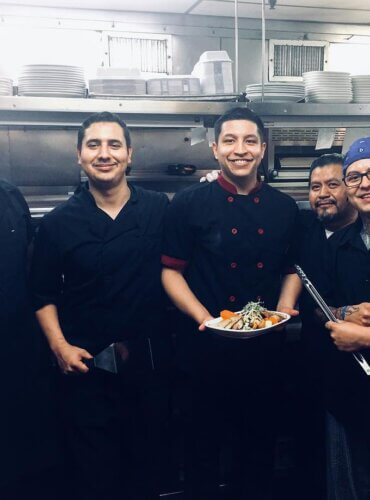 Culinary team in Phoenix City Grille kitchen